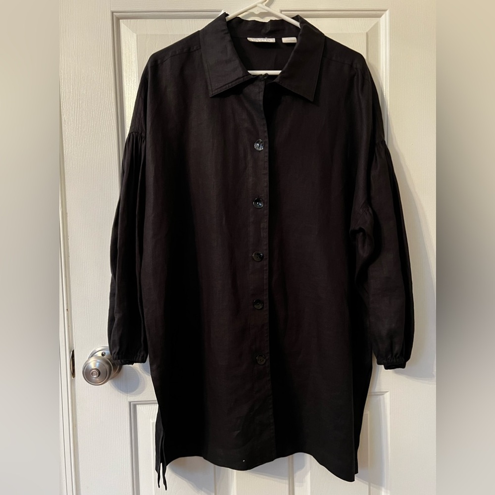 Debra deRoo Linen button down jacket